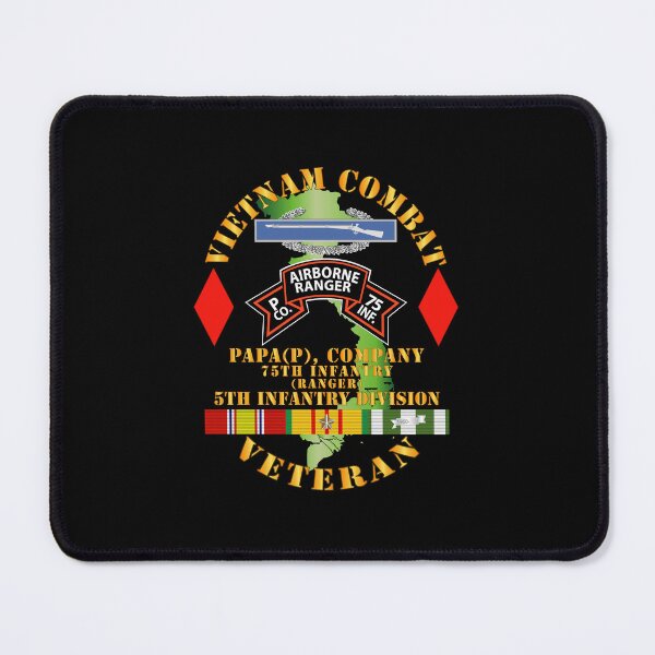 Item preview, Army - Vietnam Combat Vet - P Co 75th Infantry (Ranger) - 5th Inf Div SSI designed and sold by Military Insignia Products.