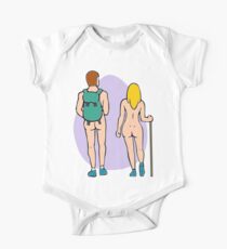 Nude Hiking Couple One Piece - Short Sleeve