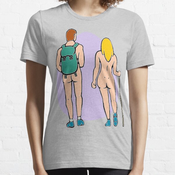 Couple de randonnée nue T-shirt essentiel