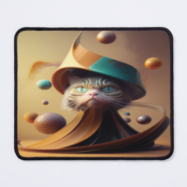 Item preview, Surreal Cool Cat In A Hat Abstract Art Collection #2 designed and sold by delohill.