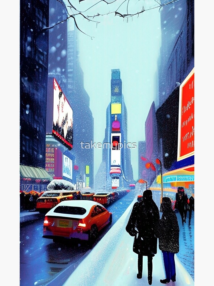 "New York, Times Square 15" Poster for Sale by takemypics Redbubble
