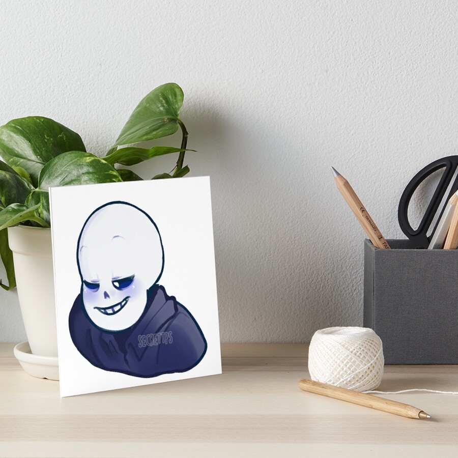 sans Undertale Art Board Print for Sale by onlydrawning