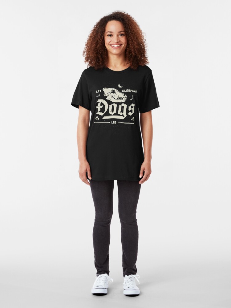 Alternate view of Let Sleeping Dogs Lie Slim Fit T-Shirt