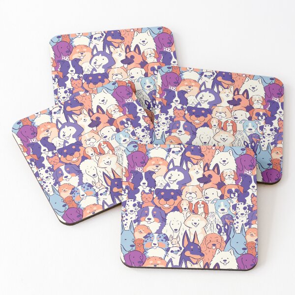 Item preview, Dogs breeds pattern  - So many dogs! A cute cartoon dog breeds illustration pattern designed and sold by Yarafantasyart.