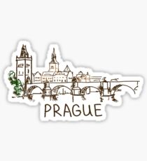 Pegatina Praga, República Checa