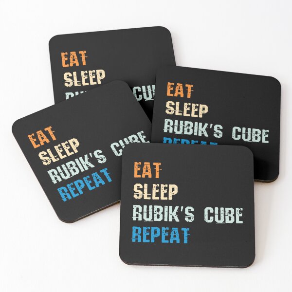 Item preview, Eat Sleep Rubik's Cube Repeat Gift for speedcuber designed and sold by Luxury-Outfits.