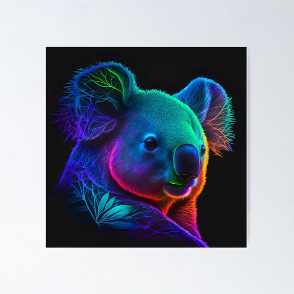 Item preview, Ai Generated Art - Phantasmal Iridescent Koala designed and sold by BogoAi.