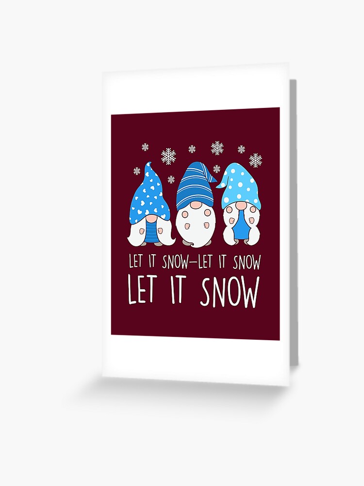 Let It Snow  Full-Color Christmas Coasters in Bulk