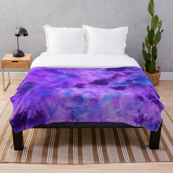Tanzanite DyeBlot Throw Blanket