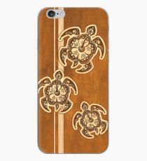 Uhane Honu Faux Wood Hawaiian Turtle iPhone Case