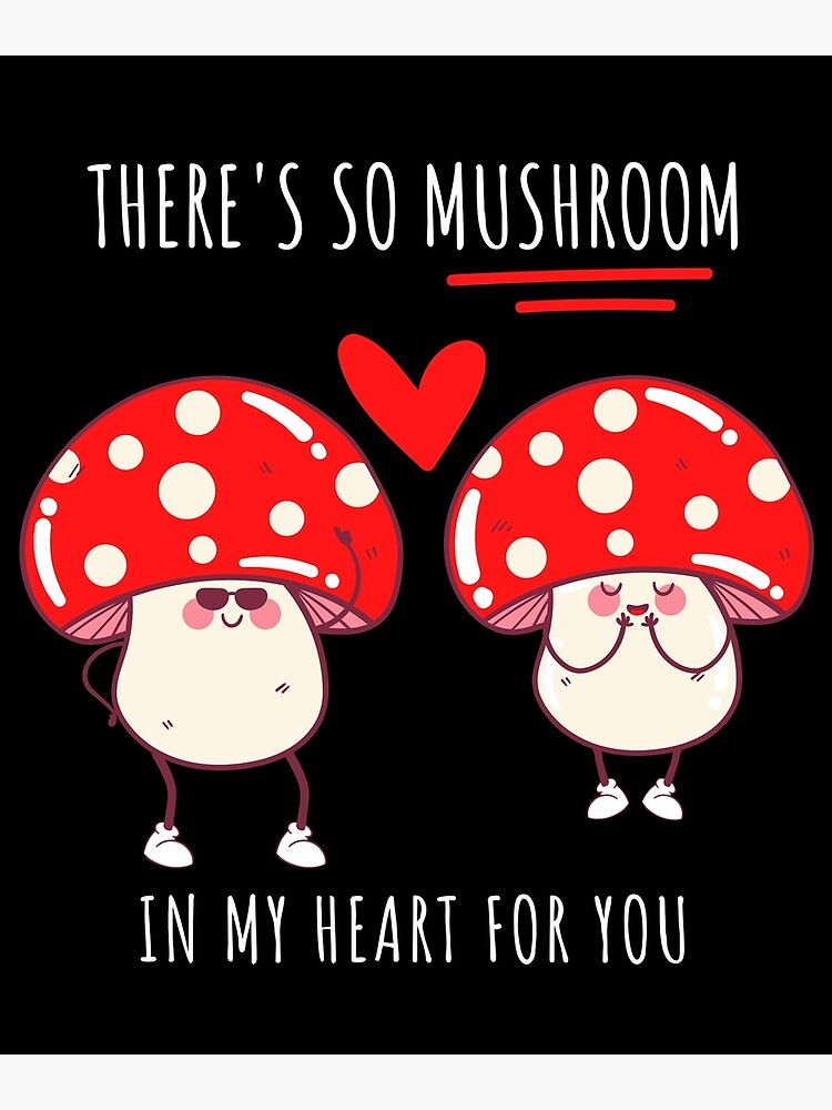 There's So Mushroom In My Heart Png, Svg Mushroom Pun, Funny Love Pun