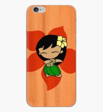 Aloha Honeys Hawaiian Hibiscus Hula Girl - Papaya iPhone Case
