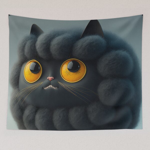 Item preview, Black Cat Fluff V4 designed and sold by GummywormDesign.