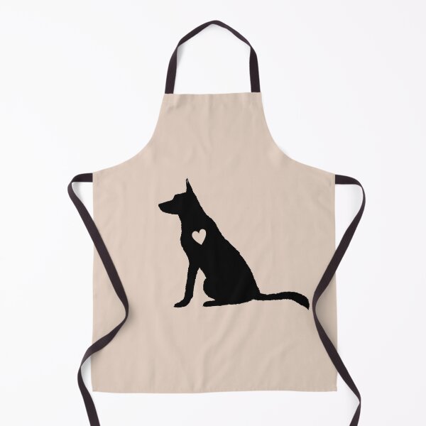 Item preview, German Shepherd Black Silhouette Heart Dog Love Cute designed and sold by Omoozo.