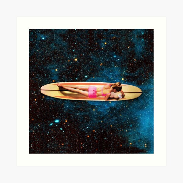 Pleiadian Surfer Art Print