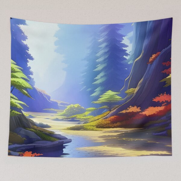 Item preview, Misty Forest, watercolor 2, Ai Generated Art  designed and sold by ACC .