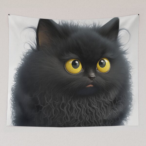 Item preview, Black Cat Fluff V3 designed and sold by GummywormDesign.