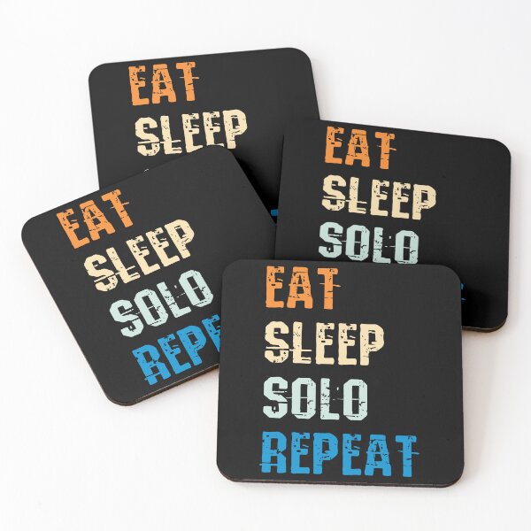 Item preview, Eat Sleep Solo Repeat Gift for Solo gamers designed and sold by Luxury-Outfits.
