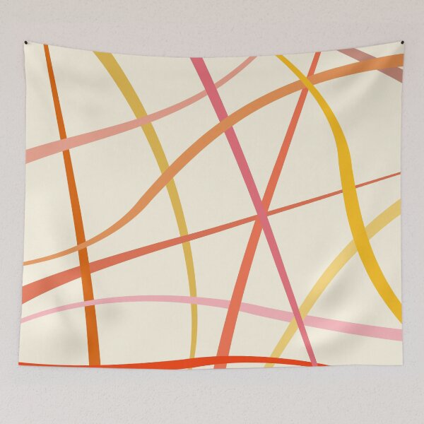 Item preview, Colorful abstract wavy lines designed and sold by BattaAnastasia.