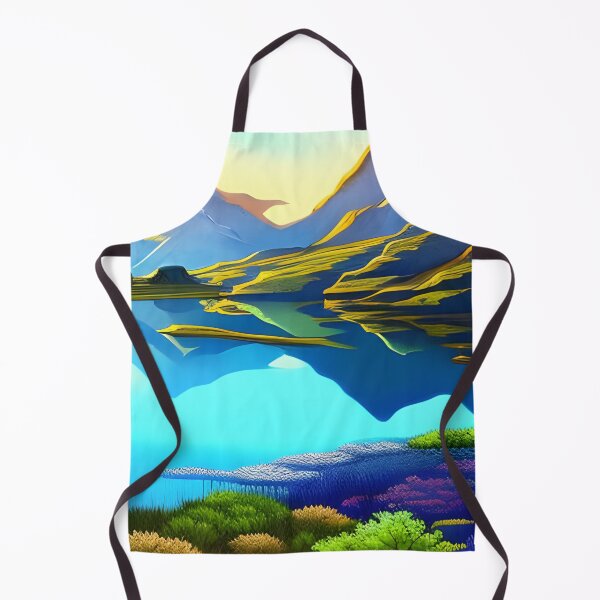 Item preview, Mountain Lake, watercolor, Ai Generated Art  designed and sold by ACC .