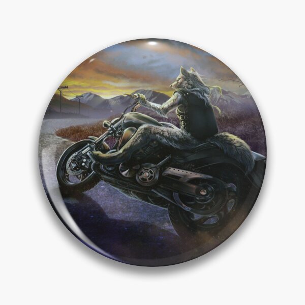 Item preview, emo wolf biker designed and sold by cocksnot.