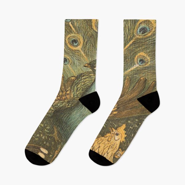 Item preview, Peacock's and Roosters - Vintage - Art Design designed and sold by TheHappyK.
