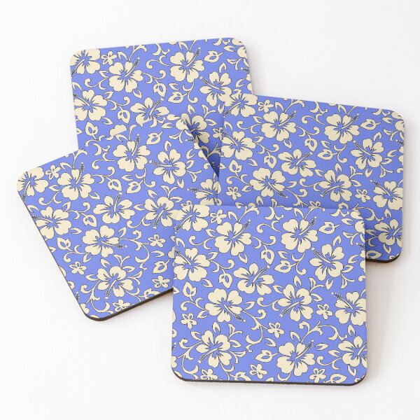 Item preview, Malia Hawaiian Hibiscus Aloha Shirt Print - Periwinkle designed and sold by DriveIndustries.