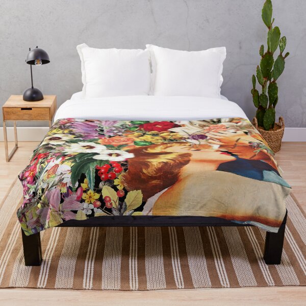 Floral Bed Throw Blanket