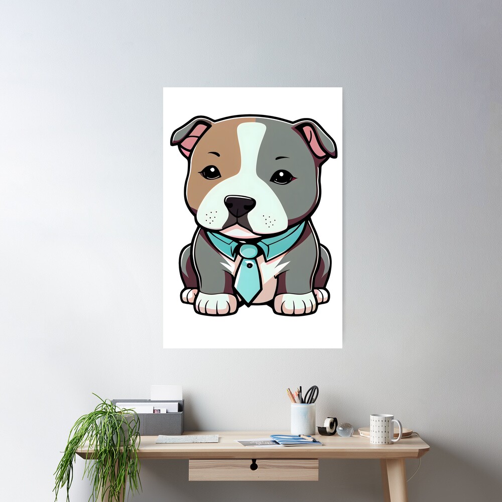 Stanley - Cute Dog Wall Art Print - Studio Patty D