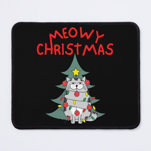Item preview, Meowdy Christmas, Festive cat with Christmas lights and ornaments designed and sold by Blended Designs ⭐⭐⭐⭐⭐.