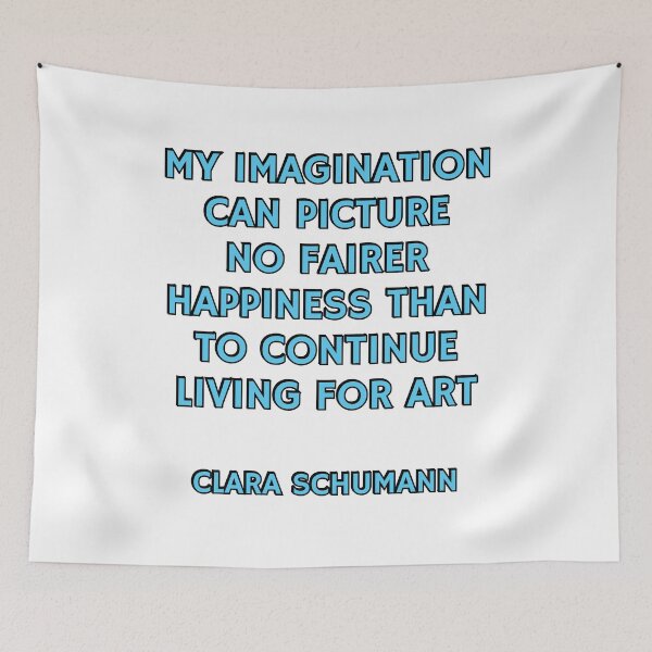 Item preview, Clara Schumann - composer quotes - living for art designed and sold by Inspirationmotivation.