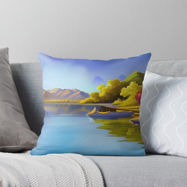 Item preview, Calm Lake, watercolor, Ai Generated Art  designed and sold by ACC .