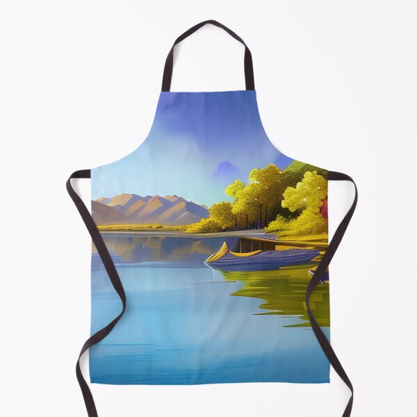 Item preview, Calm Lake, watercolor, Ai Generated Art  designed and sold by ACC .
