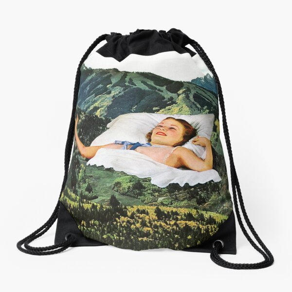 Rising Mountain Drawstring Bag