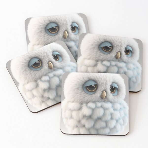 Item preview, Sleepy Owl Fluff designed and sold by GummywormDesign.
