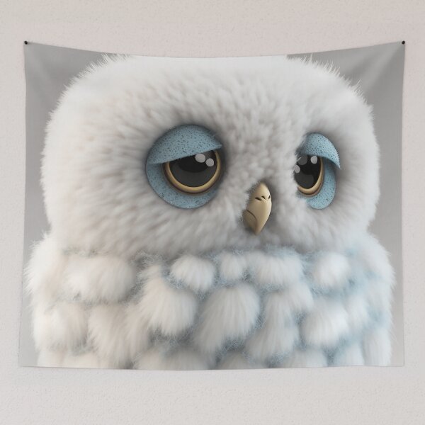 Item preview, Sleepy Owl Fluff designed and sold by GummywormDesign.