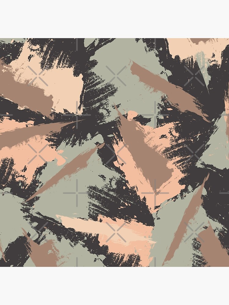 Thumbnail 4 von 4, Kissen, Camouflage Blätter Braun Grau designt und verkauft von sionia-art.