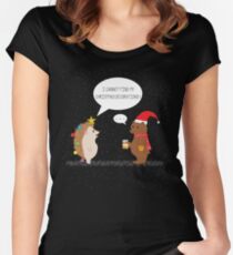 A Prickly Christmas Women's Fitted Scoop T-Shirt