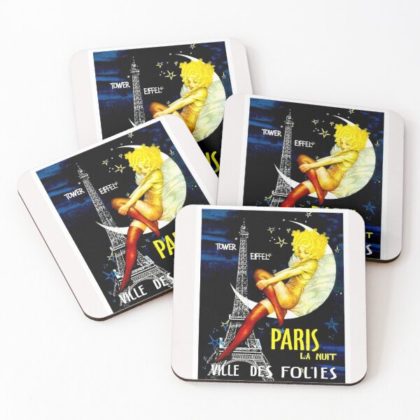Aperçu de l'œuvre Affiche de voyage Paris Vintage Follies créée et vendue par posterbobs.