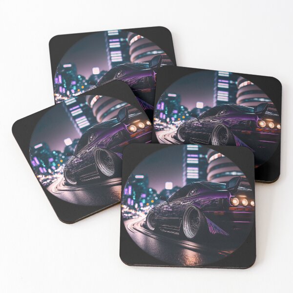Item preview, JDM Japanese Car Tokyo Midnight Cyberpunk Night Scene  designed and sold by Jozzabazza.