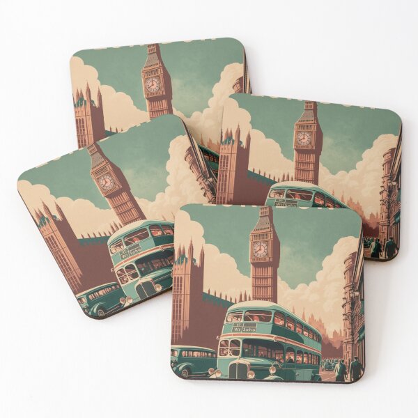 Item preview, London - "A Roost For Every Bird", Vintage poster of Big Ben and Parliament designed and sold by Rogervdb.
