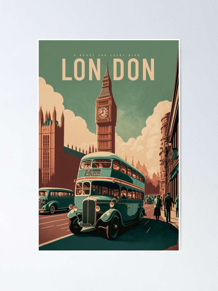 Plan De Londres Poster - Posterton