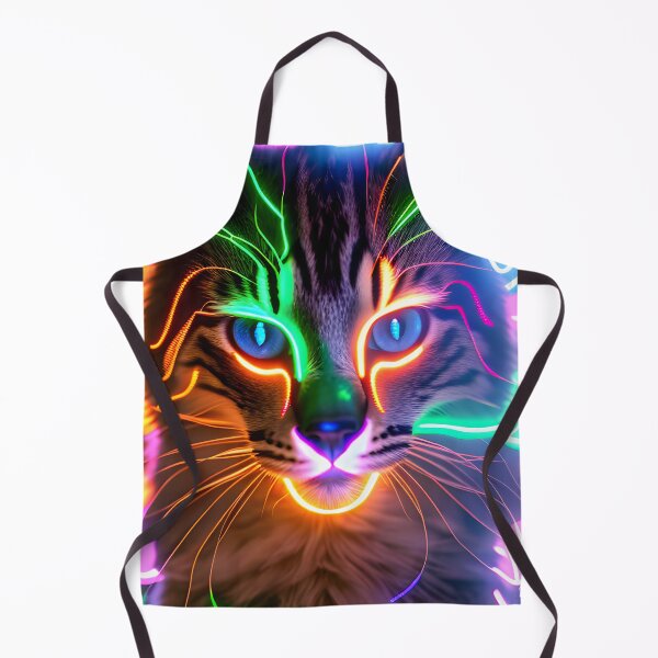 Item preview, Neon Cat - Modern Digital Art designed and sold by Ai-michiart.