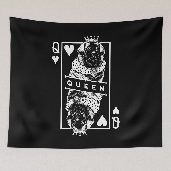 Item preview, Leonberger Queen Of Hearts Funny Leo Dog Lover Pop Art designed and sold by GrandeDuc.