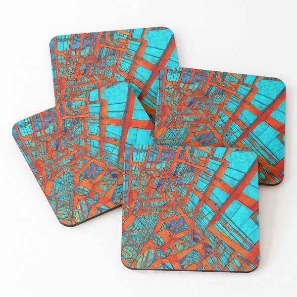 Item preview, Abstract Red and Blue Architecture designed and sold by marrellin.