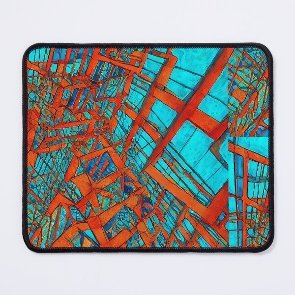 Item preview, Abstract Red and Blue Architecture designed and sold by marrellin.
