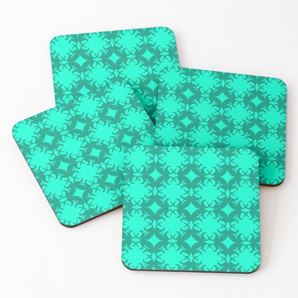 Item preview, Fancy 9 Point Green Blue Pattern designed and sold by IsraelMania.