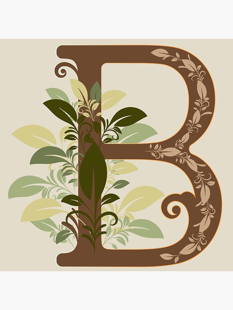 "Ornamental Letter B" Poster For Sale By Vidyaroul | Redbubble