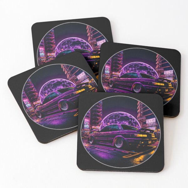 Item preview, JDM Japanese Car Tokyo Midnight Cyberpunk Night Scene  designed and sold by Jozzabazza.