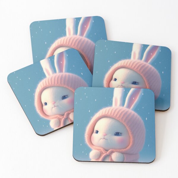 Item preview, Cartoon Snow Bunny with Hat V3 designed and sold by GummywormDesign.